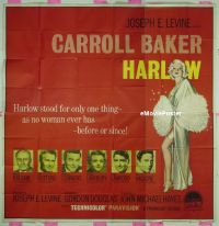 #261 HARLOW 6sh '65 Carroll Baker 