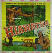 #263 HIAWATHA 6sh '53 Native American Indians 
