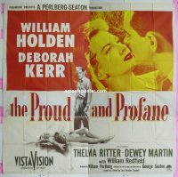 #0232 PROUD & PROFANE 6sh '56 William Holden 