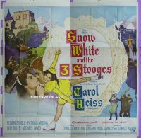 #8560 SNOW WHITE & THE 3 STOOGES 6sh 61 Larry 