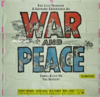 #282 WAR & PEACE 6sh R63 Audrey Hepburn,Fonda 