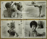 #7464 BEACH GIRLS & THE MONSTER 4 8x10s '65 