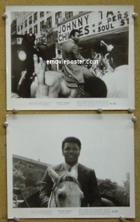 #6632 BLACK RODEO 2 8x10s '72 Muhammad Ali 