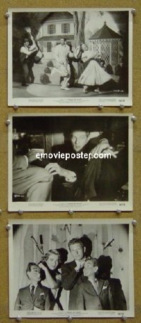 #7156 KNOCK ON WOOD 3 8x10s '54 Danny Kaye 