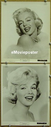 #227 MARILYN 2 8x10s '63 great Monroe shots! 