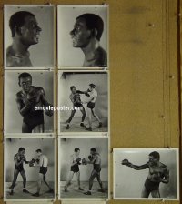 #3047 7 FACES 7 8x10s'29 Muni as boxer Gans