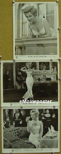 #256 PRINCE & THE SHOWGIRL 3 8x10s '57 Monroe 