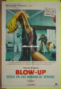 C448 BLOWUP Argentinean movie poster '66 Michelangelo Antonioni