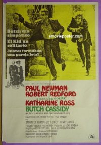 #8937 BUTCH CASSIDY & THE SUNDANCE KID Argentinean R1970s Paul Newman, Robert Redford, Ross
