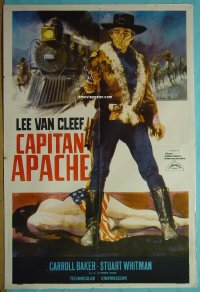 C461 CAPTAIN APACHE Argentinean movie poster '71 Lee Van Cleef