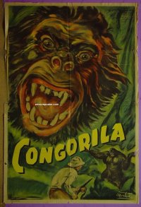 #5175 CONGORILLA Argentinean movie poster R40s great Venturi ape art!