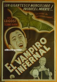 #8957 DEVIL BAT Argentinean '40 Bela Lugosi 