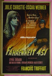 #298 FAHRENHEIT 451 Argentinean '67 Truffaut 