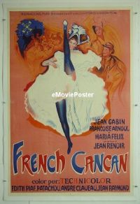 #044 FRENCH CANCAN linen Argentine '55 Renoir 
