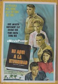 C533 FROM HERE TO ETERNITY Argentinean movie poster R60s Lancaster