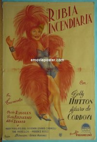 #8999 INCENDIARY BLONDE Arg. '45 Betty Hutton 