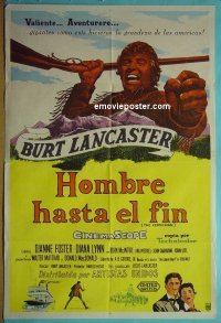 C593 KENTUCKIAN Argentinean movie poster '55 Burt Lancaster