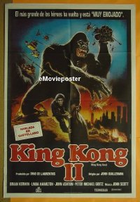 #335 KING KONG LIVES Argentinean '86 horror 