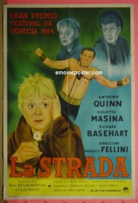 #0092 LA STRADA Argentinean '54 F. Fellini 