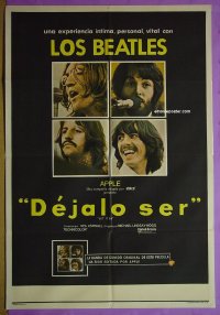 #5396 LET IT BE Argentinean movie poster '70 Beatles!