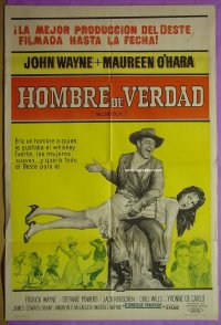 C624 MCLINTOCK Argentinean movie poster '63 John Wayne, O'Hara