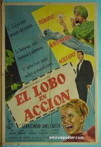 #5434 NOTORIOUS LONE WOLF Argentinean movie poster '46