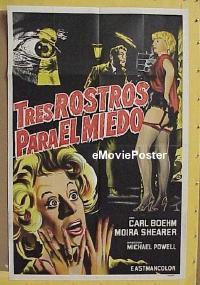 #5445 PEEPING TOM Argentinean one-sheet movie poster '61 Powell