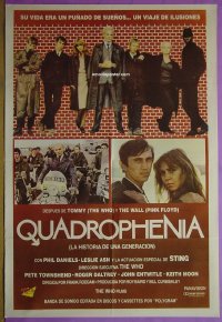 C656 QUADROPHENIA Argentinean movie poster '79 The Who, rock 'n' roll!