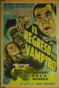 #165 RETURN OF THE VAMPIRE Argentinean'44