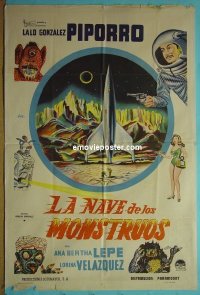 #9045 SHIP OF MONSTERS Arg.59 Mexican horror! 