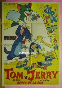 #374 TOM & JERRY REYES DE LA RISA '50s Argentinean movie poster