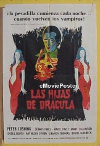 #151 TWINS OF EVIL Argentinean poster '72 