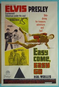 K052 EASY COME EASY GO Australian one-sheet movie poster '67 Elvis Presley