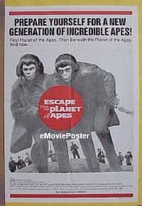 #074 ESCAPE FROM THE PLANET OF THE APES Aust 