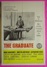 K066 GRADUATE Australian one-sheet movie poster '68 Hoffman, Bancroft