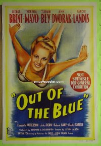 #1211 OUT OF THE BLUE Aust 1sh '47 Brent