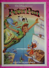 #1216 PETER PAN Aust 1sh R92 Disney classic