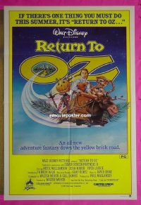#1229 RETURN TO OZ Aust 1sh '85 Walt Disney