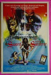 #1265 SWORD & THE SORCERER Aust 1sh '82 art!