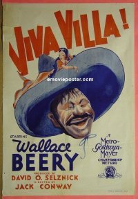 #6514 VIVA VILLA Aust 1sh '34 Wallace Beery 