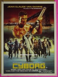 c126 CYBORG Australian one-sheet movie poster '89 Jean Claude Van Damme