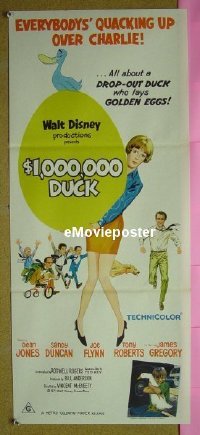 #129 $1,000,000 DUCK Aust daybill '71 Disney 