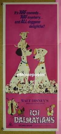 #8448 101 DALMATIANS Australian daybill R70s most classic Walt Disney canine movie!