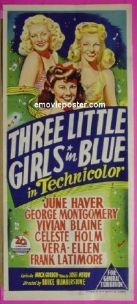 #8201 3 LITTLE GIRLS IN BLUE Aust db 46 Haver 