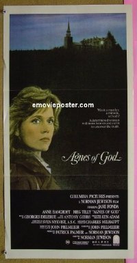 #8482 AGNES OF GOD Aust daybill 85 Jane Fonda 