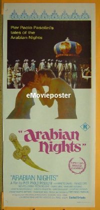 #195 ARABIAN NIGHTS daybill '74 Pasolini 