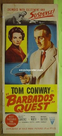 #1436 BARBADOS QUEST Aust.dybill56 Tom Conway
