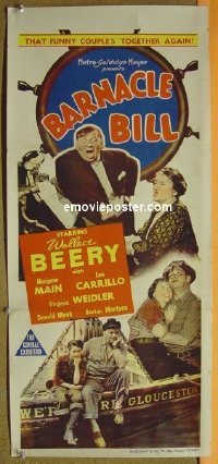 #210 BARNACLE BILL daybill '41 Wallace Beery 