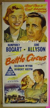 #8531 BATTLE CIRCUS Aust db53 Humphrey Bogart 