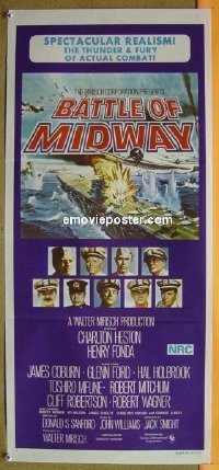 #1788 MIDWAY Aust daybill '76 Charlton Heston